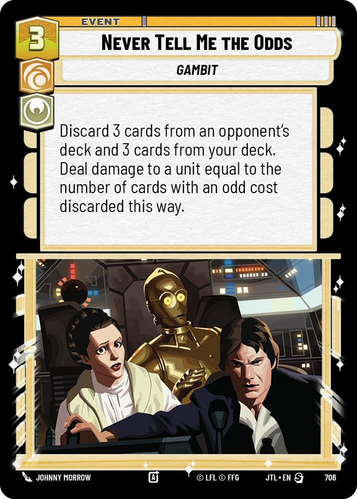 Image for Never Tell Me the Odds (Foil) - Star Wars: Unlimited