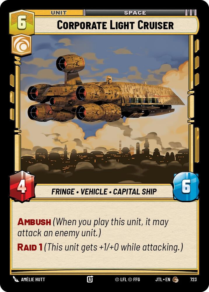 Image for Corporate Light Cruiser (Foil) - Star Wars: Unlimited