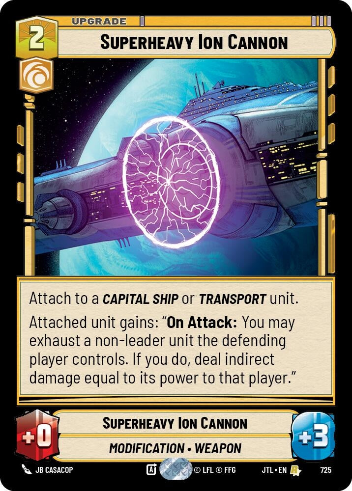Image for Superheavy Ion Cannon (Foil) - Star Wars: Unlimited