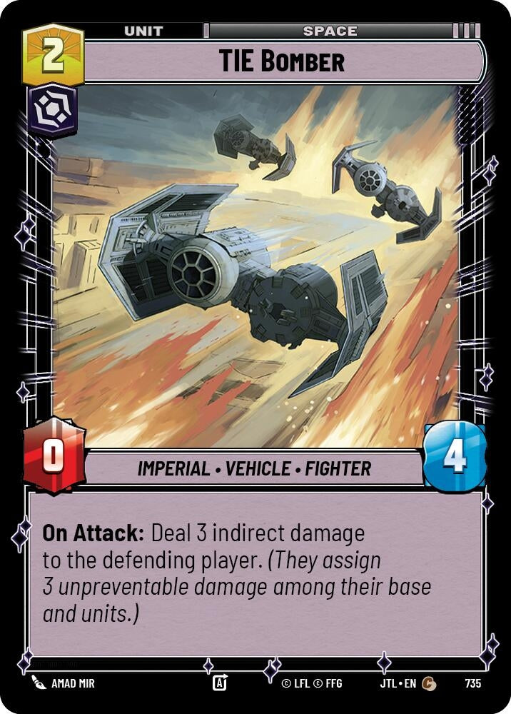 Image for TIE Bomber (Foil) - Star Wars: Unlimited