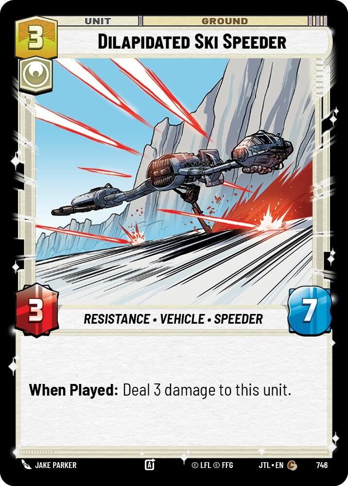 Image for Dilapidated Ski Speeder (Foil) - Star Wars: Unlimited