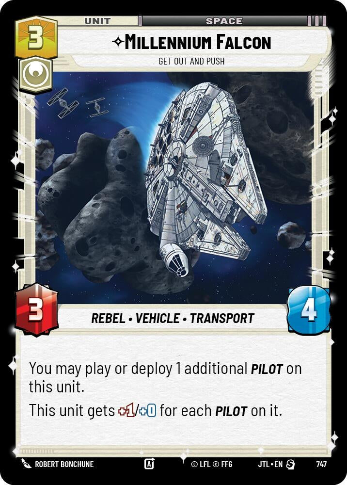 Image for Millennium Falcon - Get Out And Push (Foil) - Star Wars: Unlimited