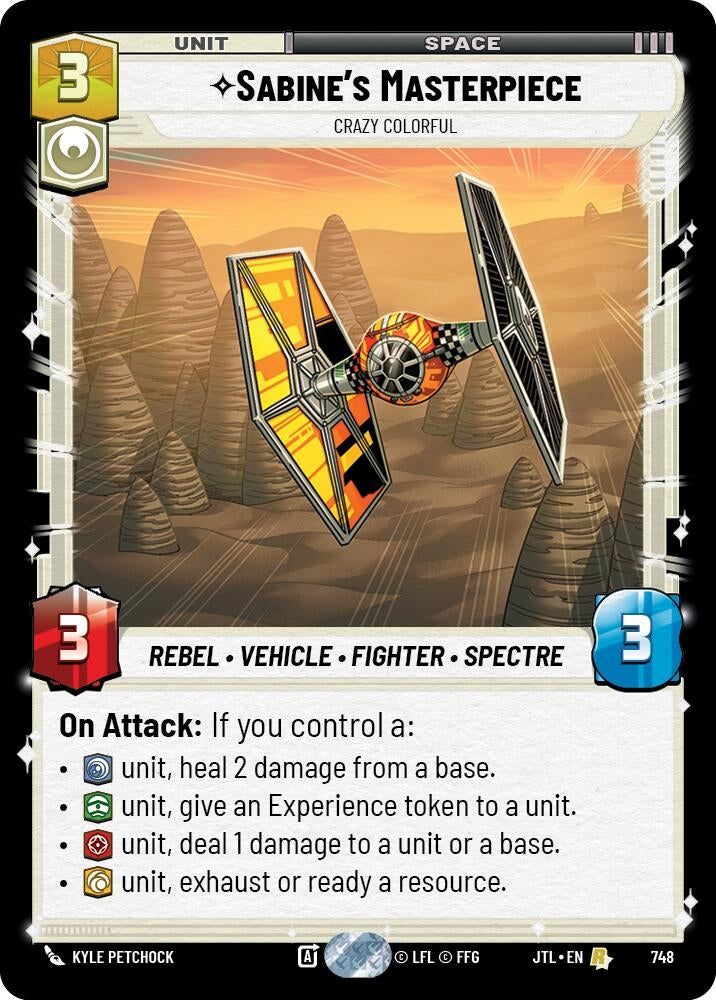 Image for Sabine's Masterpiece - Crazy Colorful (Foil) - Star Wars: Unlimited