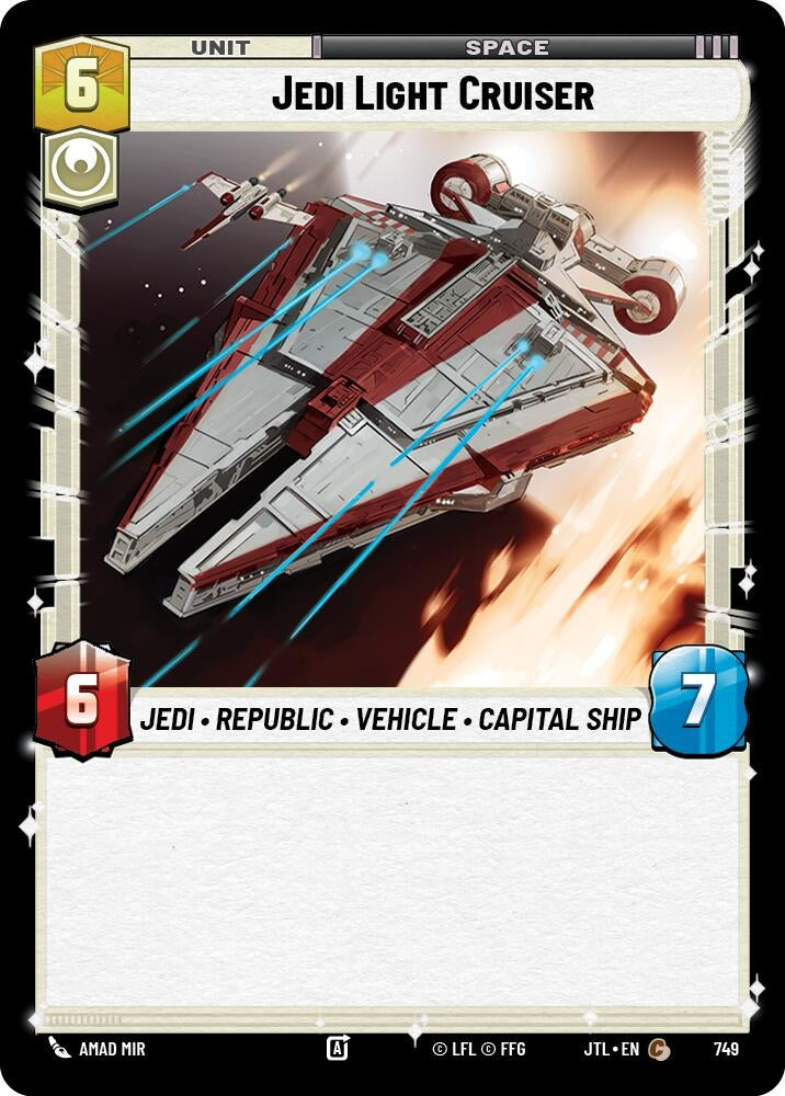 Image for Jedi Light Cruiser (Foil) - Star Wars: Unlimited