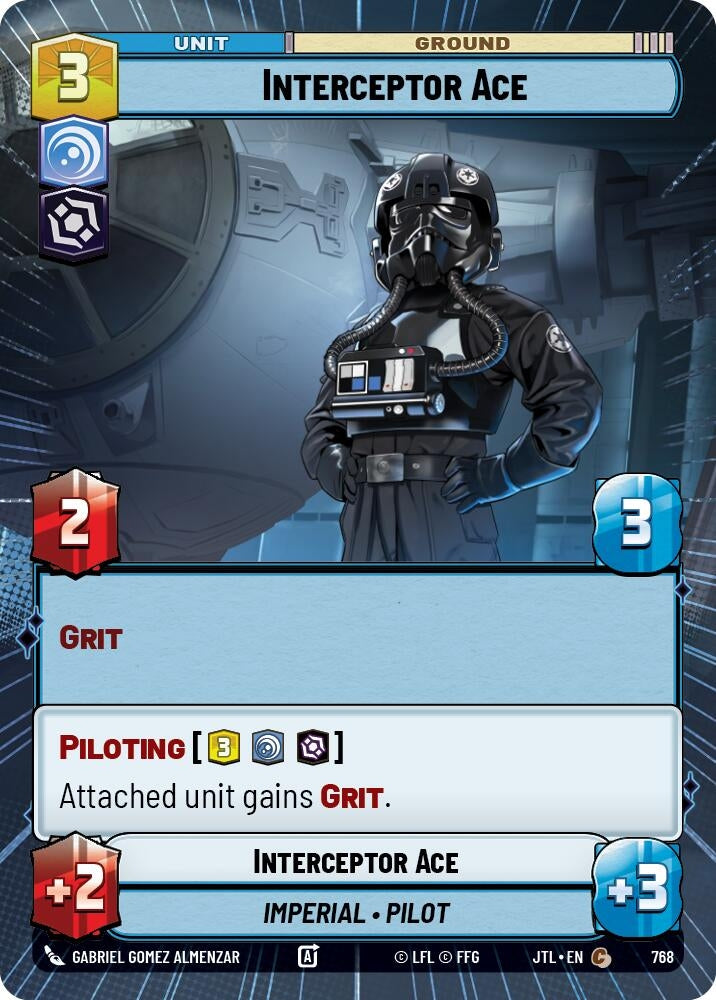 Image for Interceptor Ace (Hyperspace Foil) - Star Wars: Unlimited