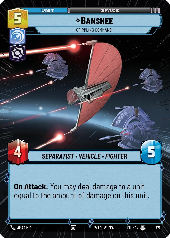 Image for Banshee - Crippling Command (Hyperspace Foil) - Star Wars: Unlimited
