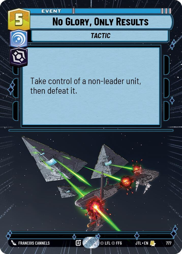 Image for No Glory, Only Results (Hyperspace Foil) - Star Wars: Unlimited