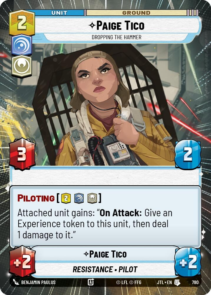 Image for Paige Tico - Dropping the Hammer (Hyperspace Foil) - Star Wars: Unlimited