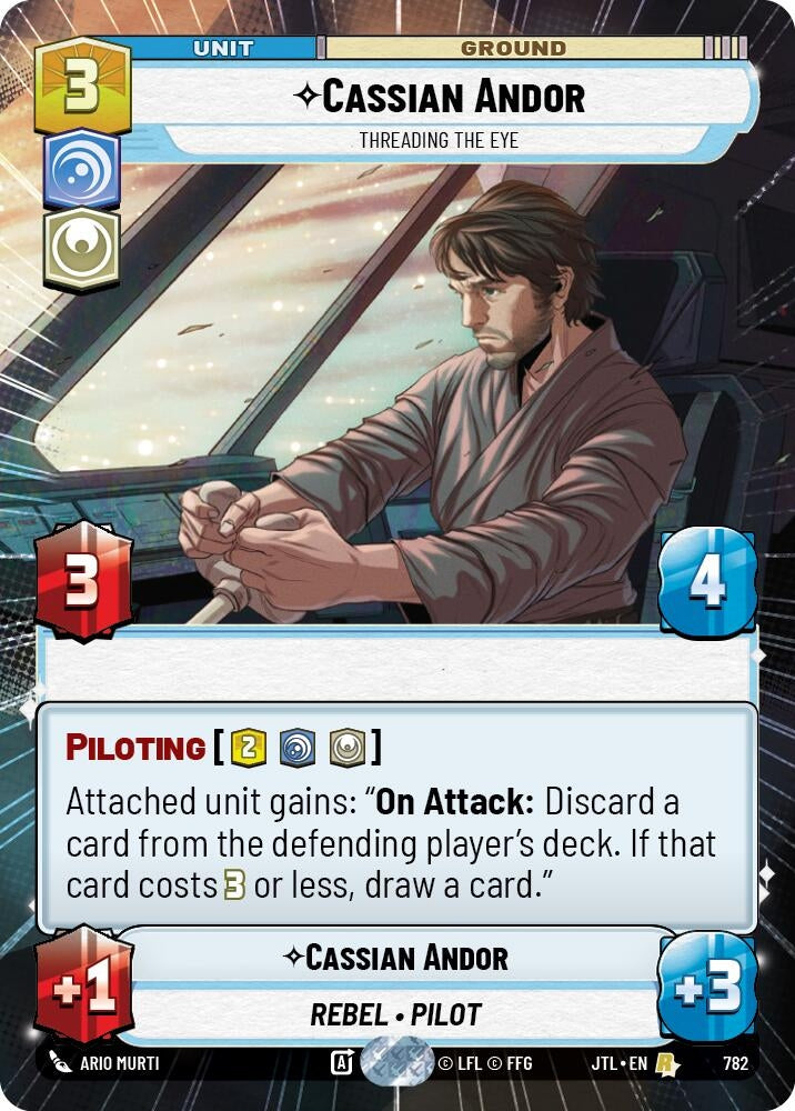 Image for Cassian Andor - Threading the Eye (Hyperspace Foil) - Star Wars: Unlimited