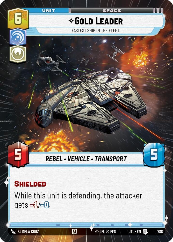 Image for Gold Leader - Fastest Ship in the Fleet (Hyperspace Foil) - Star Wars: Unlimited