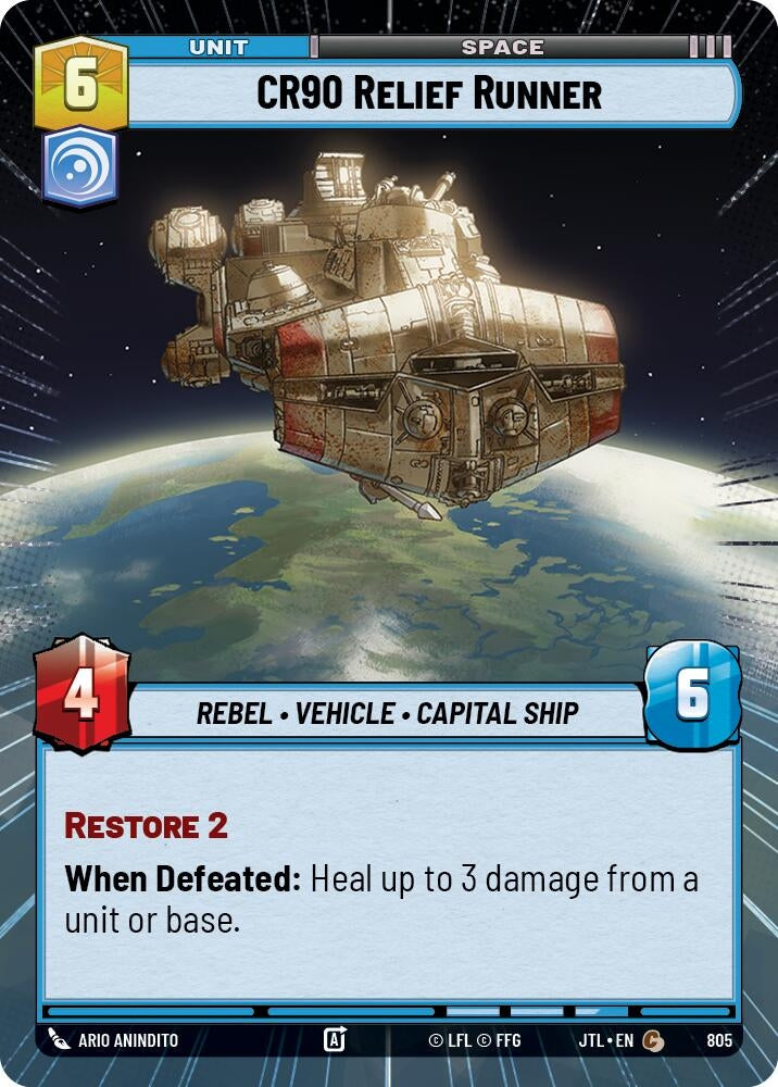 Image for CR90 Relief Runner (Hyperspace Foil) - Star Wars: Unlimited