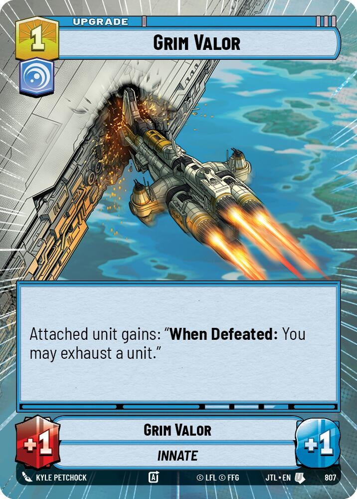 Image for Grim Valor (Hyperspace Foil) - Star Wars: Unlimited