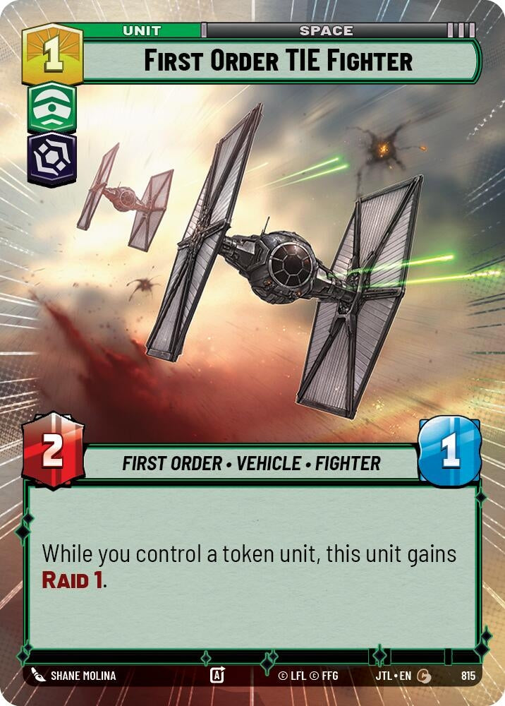 Image for First Order TIE Fighter (Hyperspace Foil) - Star Wars: Unlimited