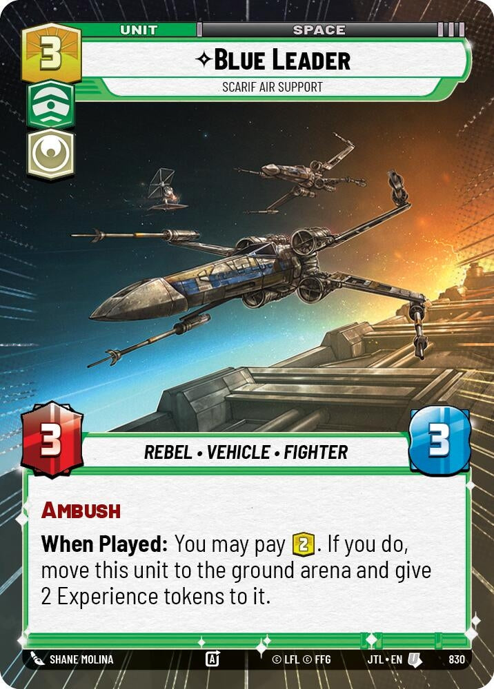 Image for Blue Leader - Scarif Air Support (Hyperspace Foil) - Star Wars: Unlimited