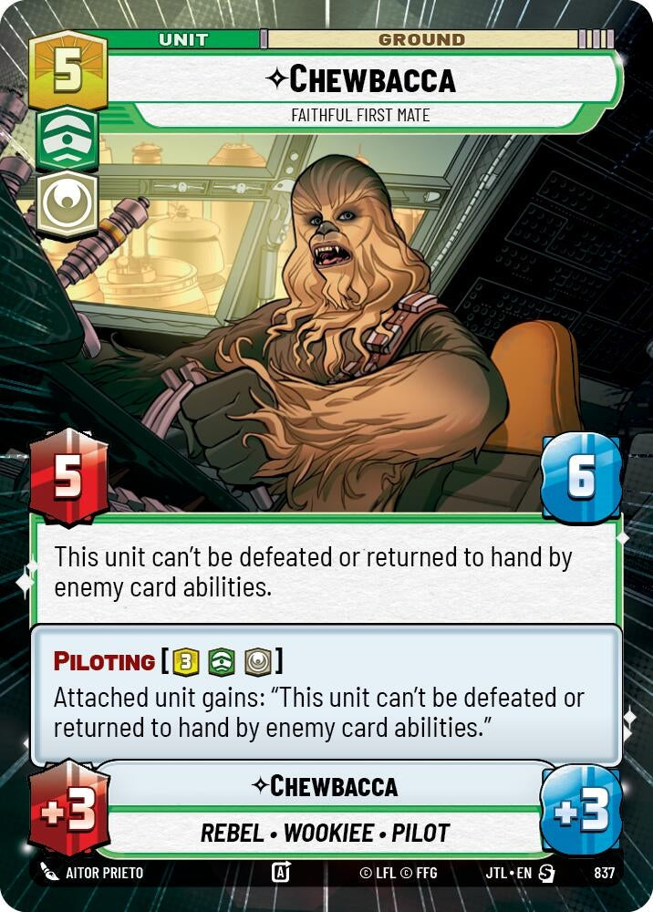 Image for Chewbacca - Faithful First Mate (Hyperspace Foil) - Star Wars: Unlimited