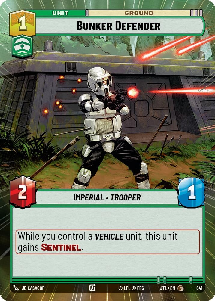 Image for Bunker Defender (Hyperspace Foil) - Star Wars: Unlimited
