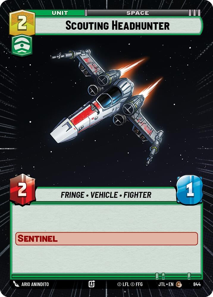 Image for Scouting Headhunter (Hyperspace Foil) - Star Wars: Unlimited