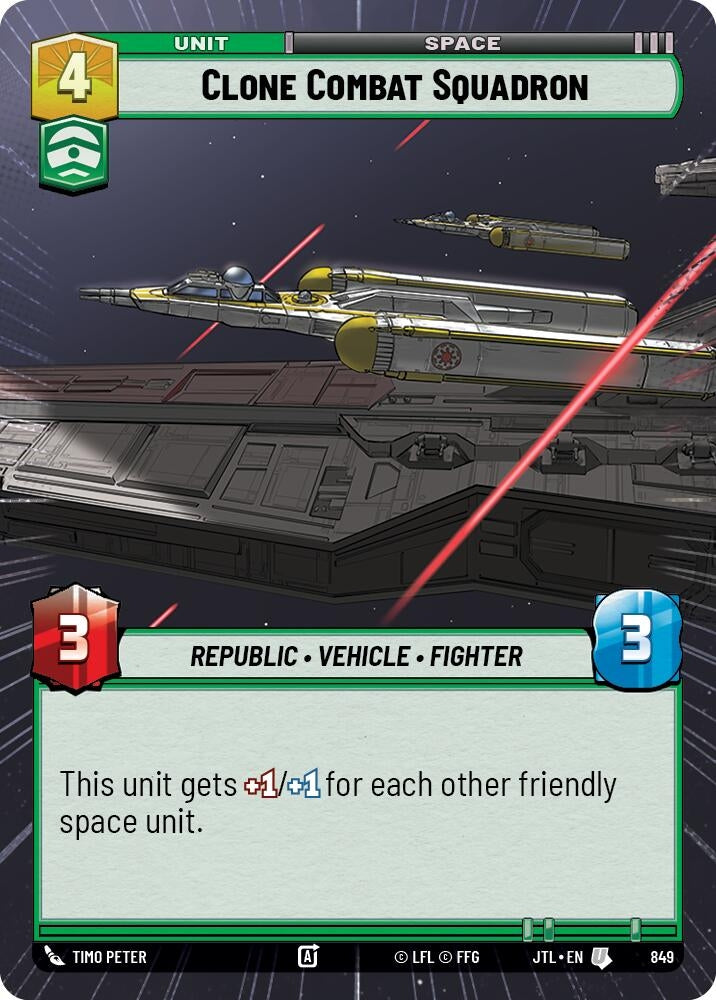 Image for Clone Combat Squadron (Hyperspace Foil) - Star Wars: Unlimited