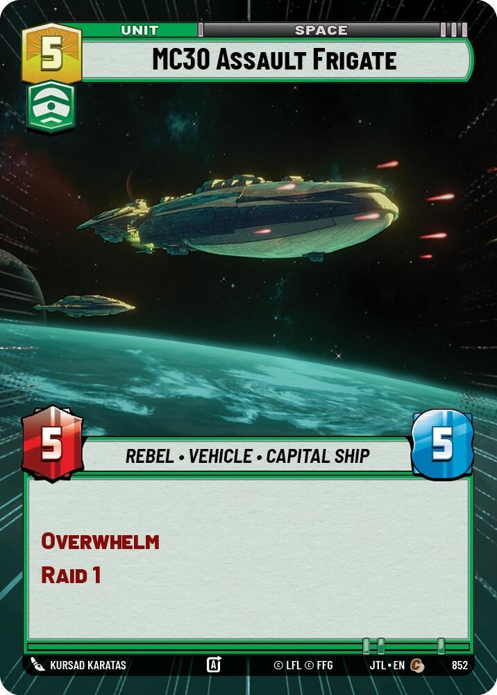 Image for MC30 Assault Frigate (Hyperspace Foil) - Star Wars: Unlimited