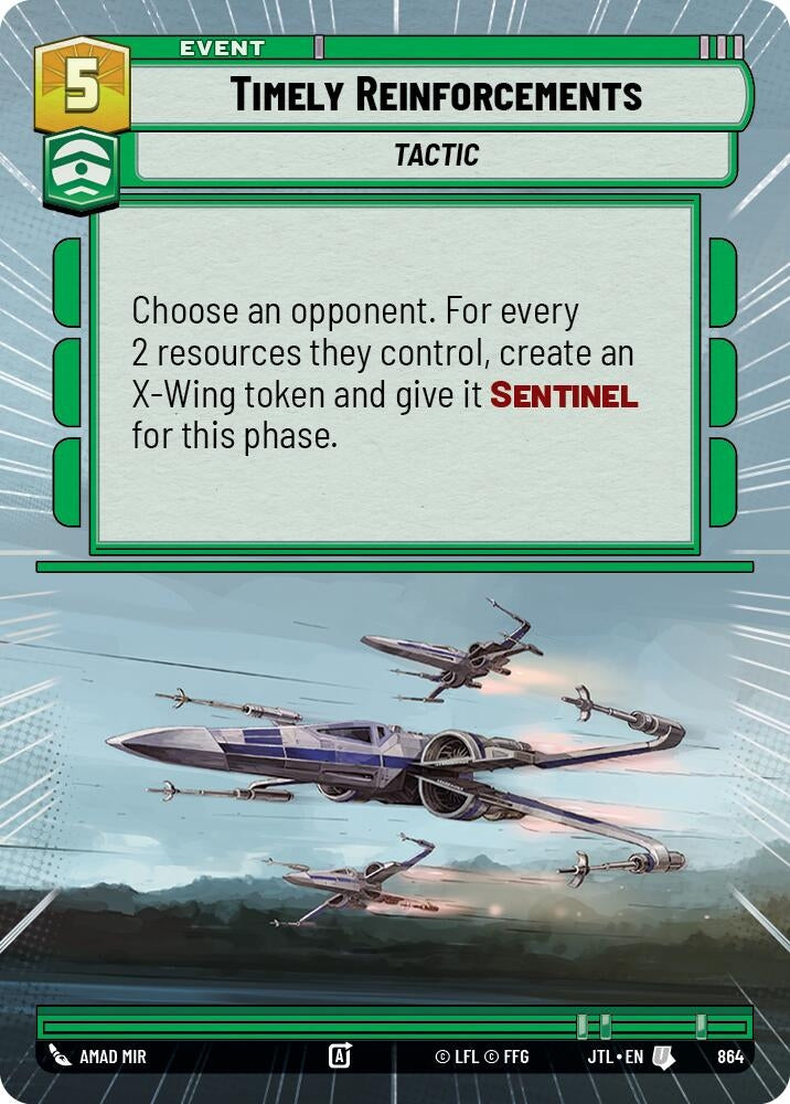Image for Timely Reinforcements (Hyperspace Foil) - Star Wars: Unlimited