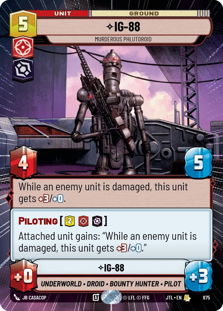 Image for IG-88 - Murderous Phlutdroid (Hyperspace Foil) - Star Wars: Unlimited
