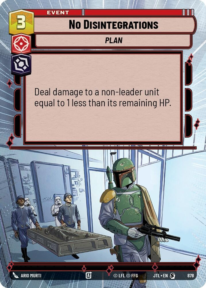 Image for No Disintegrations (Hyperspace Foil) - Star Wars: Unlimited