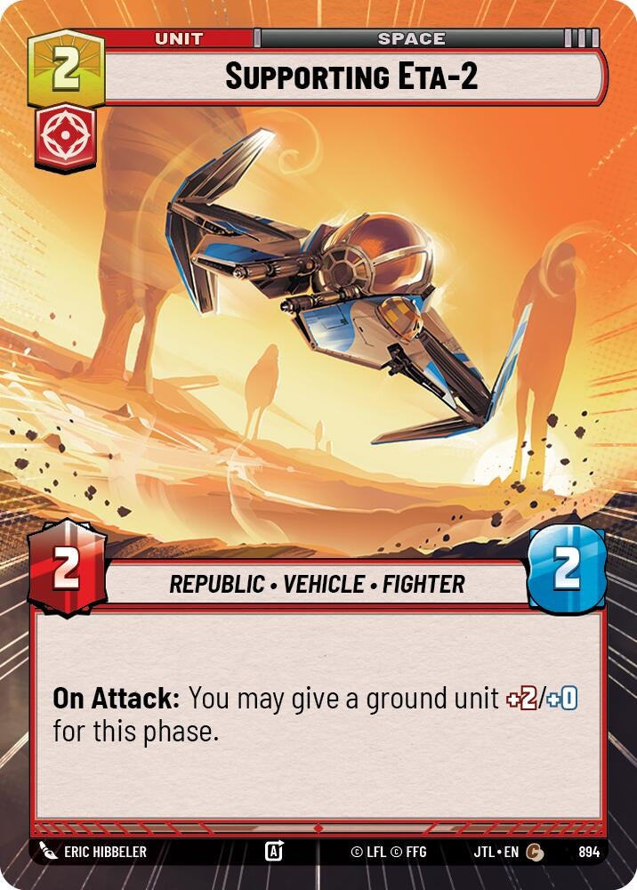 Image for Supporting Eta-2 (Hyperspace Foil) - Star Wars: Unlimited