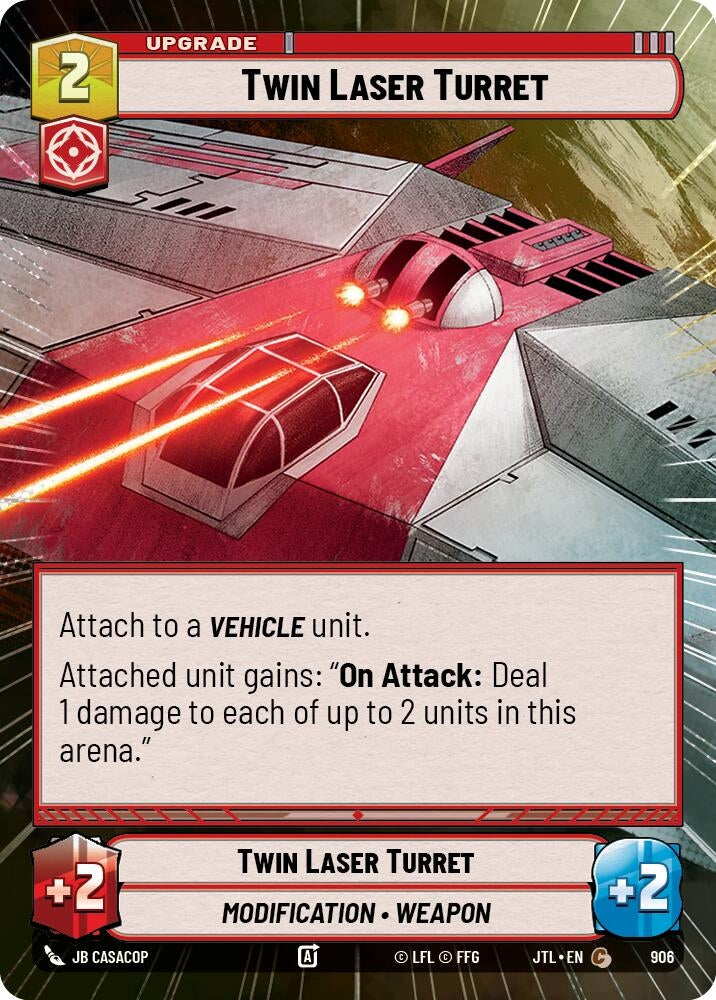 Image for Twin Laser Turret (Hyperspace Foil) - Star Wars: Unlimited