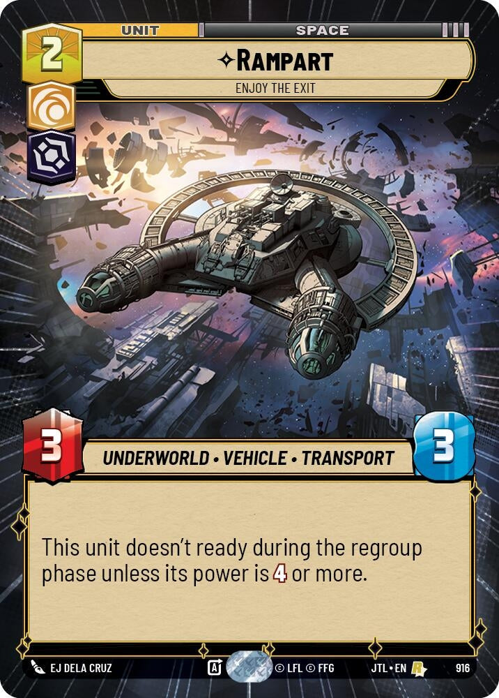 Image for Rampart - Enjoy the Exit (Hyperspace Foil) - Star Wars: Unlimited