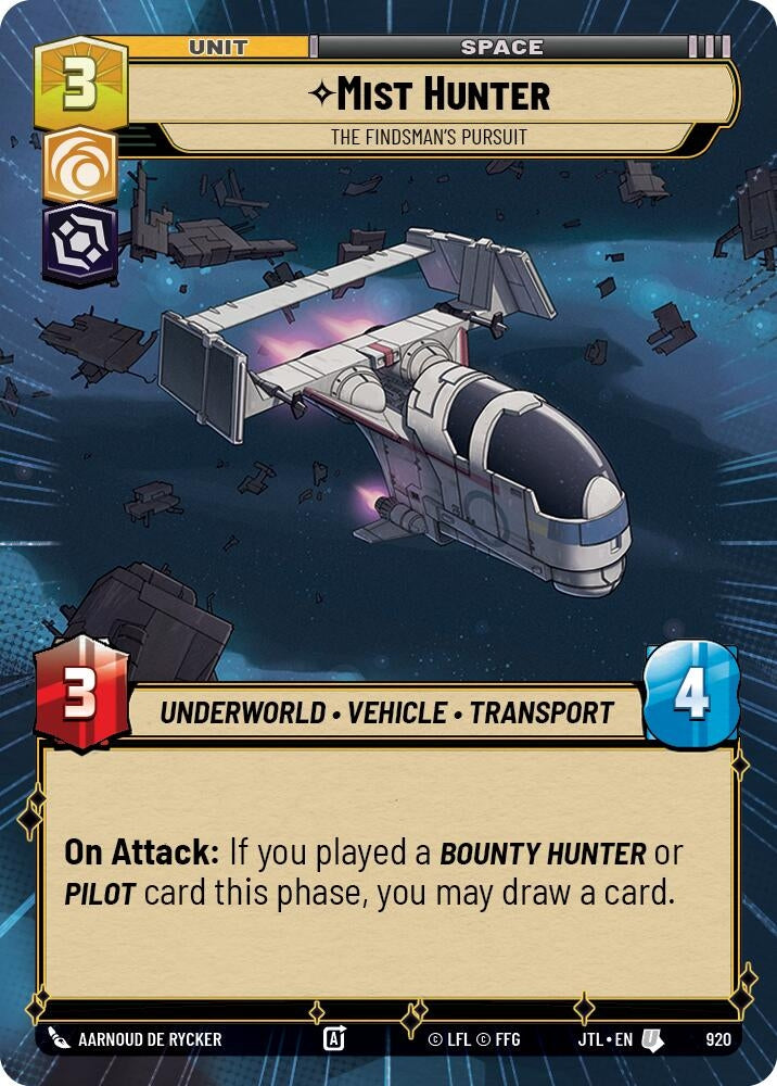 Image for Mist Hunter - The Findsman's Pursuit (Hyperspace Foil) - Star Wars: Unlimited