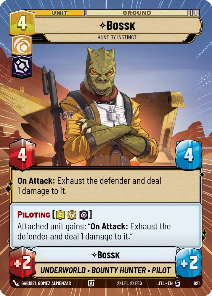 Image for Bossk - Hunt By Instinct (Hyperspace Foil) - Star Wars: Unlimited