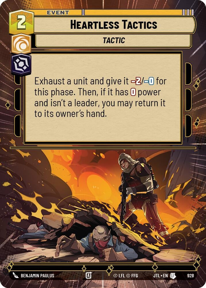 Image for Heartless Tactics (Hyperspace Foil) - Star Wars: Unlimited