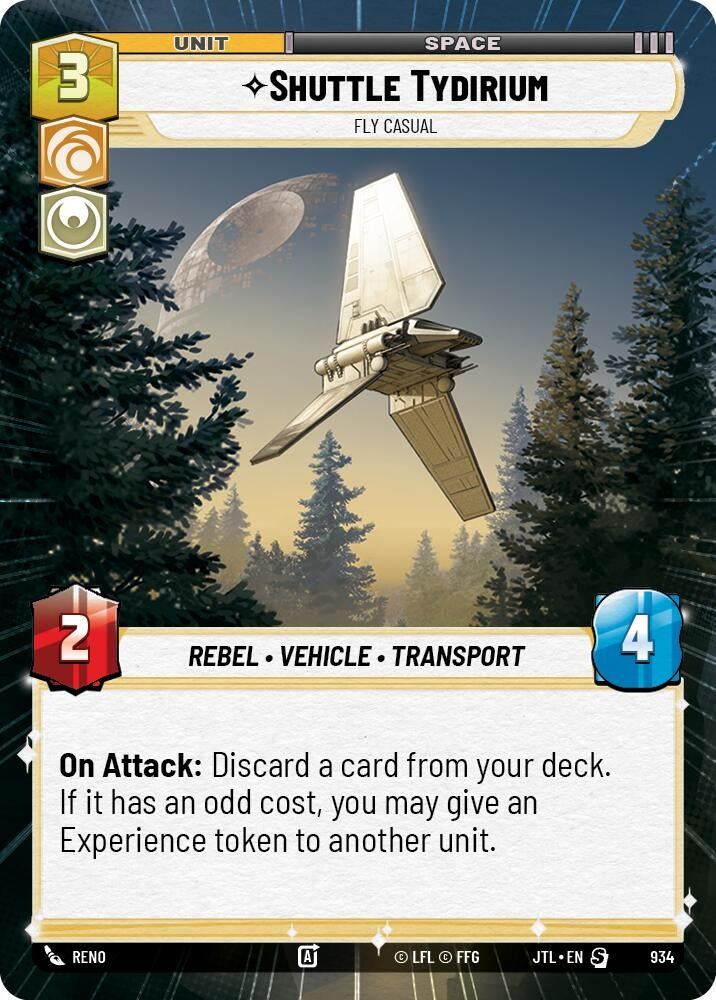 Image for Shuttle Tydirium - Fly Casual (Hyperspace Foil) - Star Wars: Unlimited