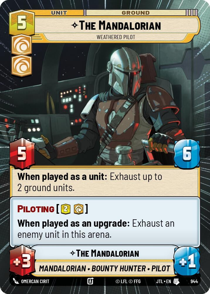 Image for The Mandalorian - Weathered Pilot (Hyperspace Foil) - Star Wars: Unlimited