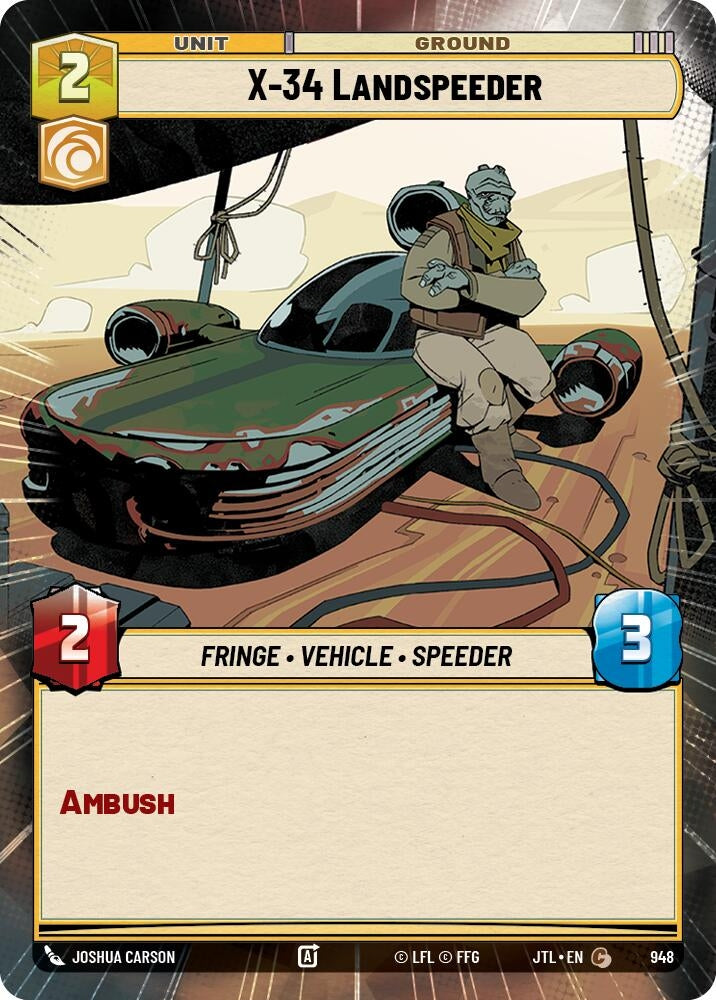 Image for X-34 Landspeeder (Hyperspace Foil) - Star Wars: Unlimited
