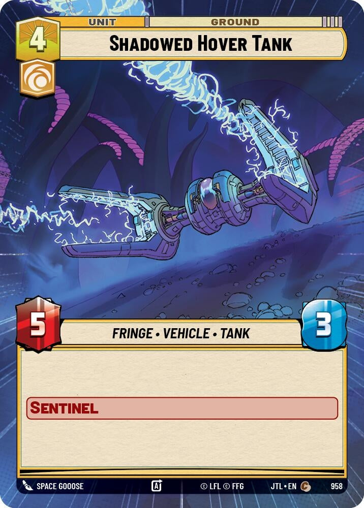 Image for Shadowed Hover Tank (Hyperspace Foil) - Star Wars: Unlimited