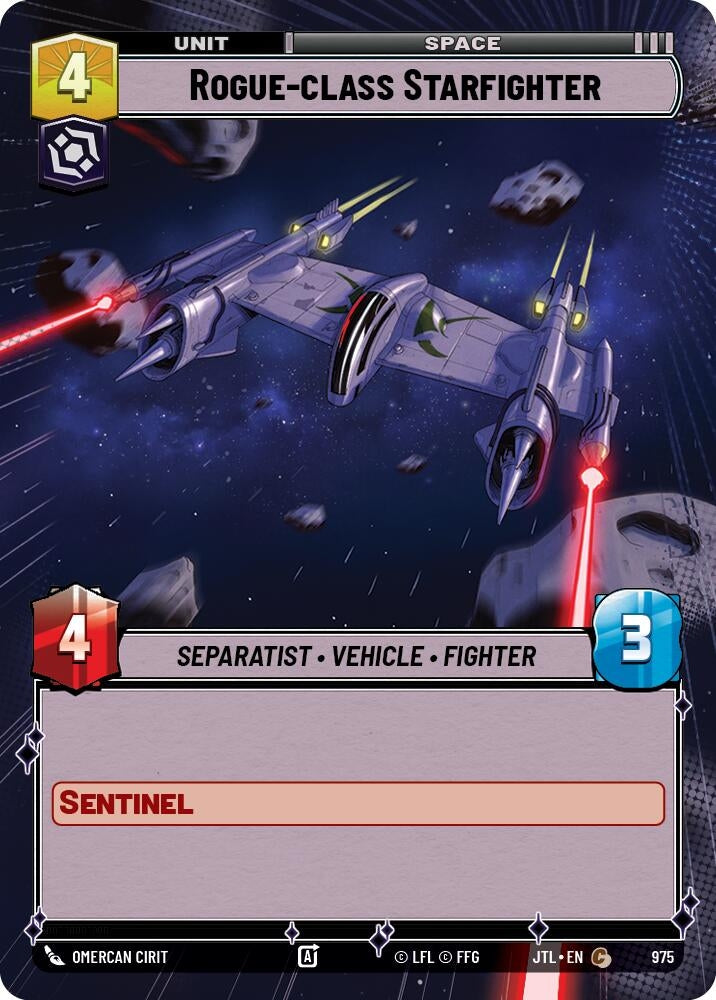 Image for Rogue-class Starfighter (Hyperspace Foil) - Star Wars: Unlimited
