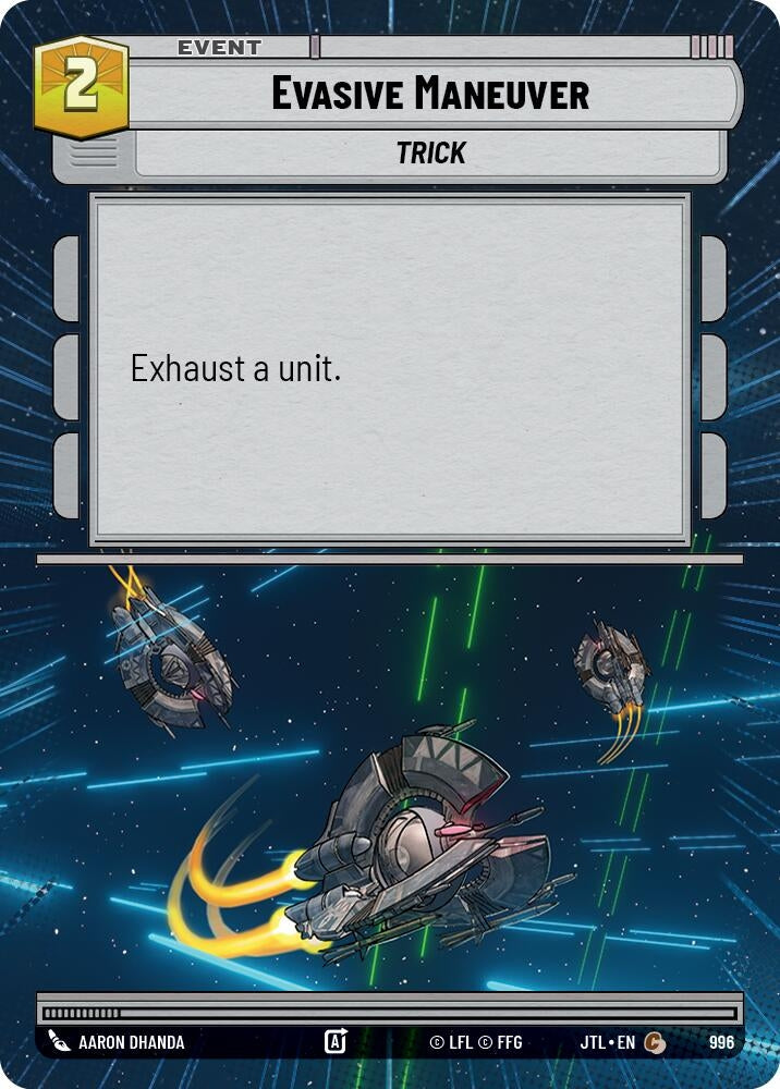 Image for Evasive Maneuver (Hyperspace Foil) - Star Wars: Unlimited