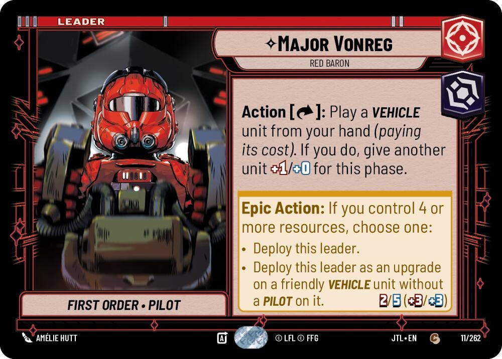 Image for Major Vonreg - Red Baron - Star Wars: Unlimited