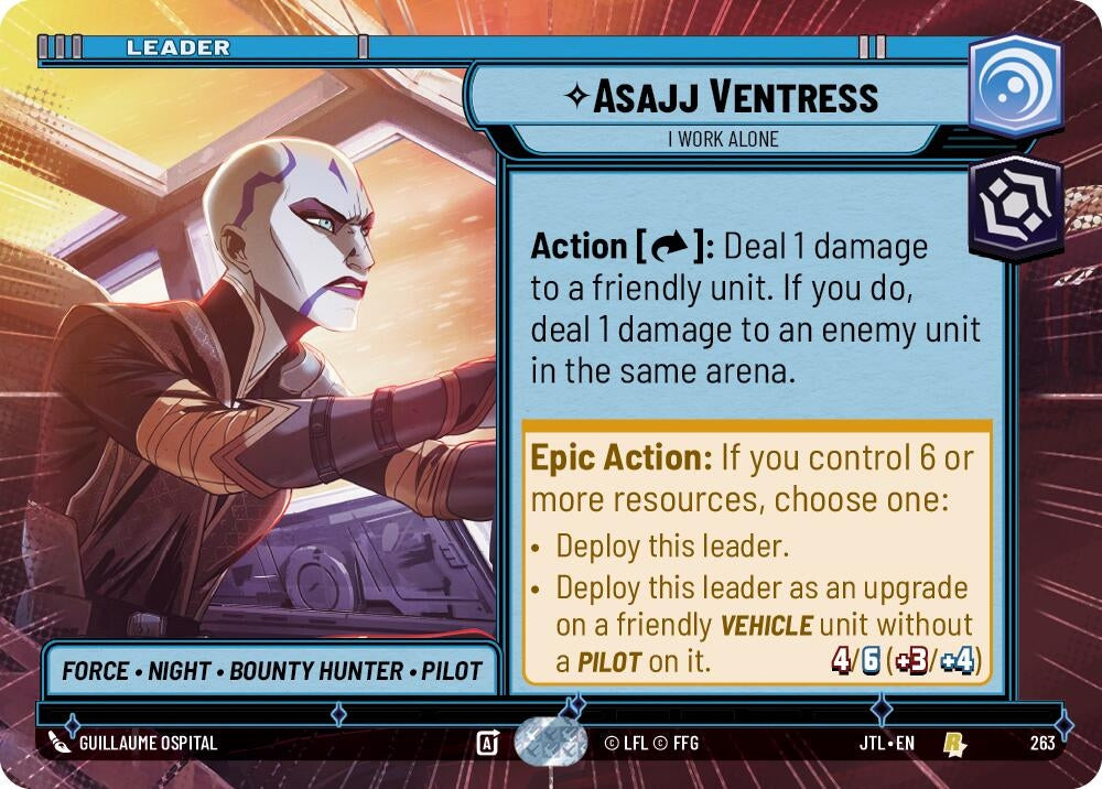 Image for Asajj Ventress - I Work Alone (Hyperspace) - Star Wars: Unlimited