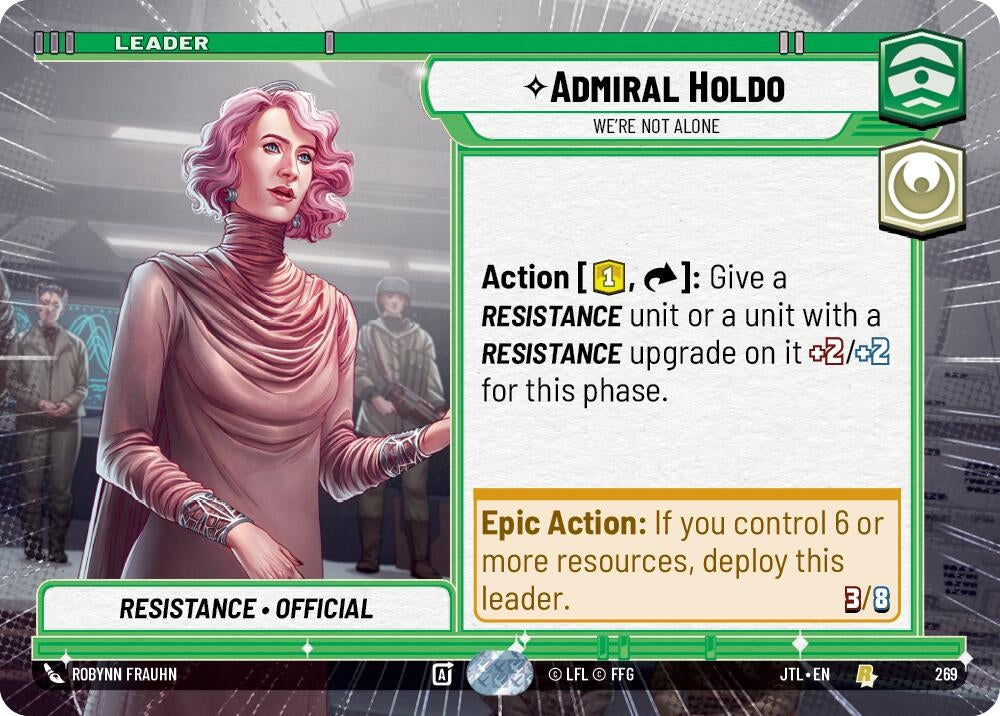 Image for Admiral Holdo - We're Not Alone (Hyperspace) - Star Wars: Unlimited