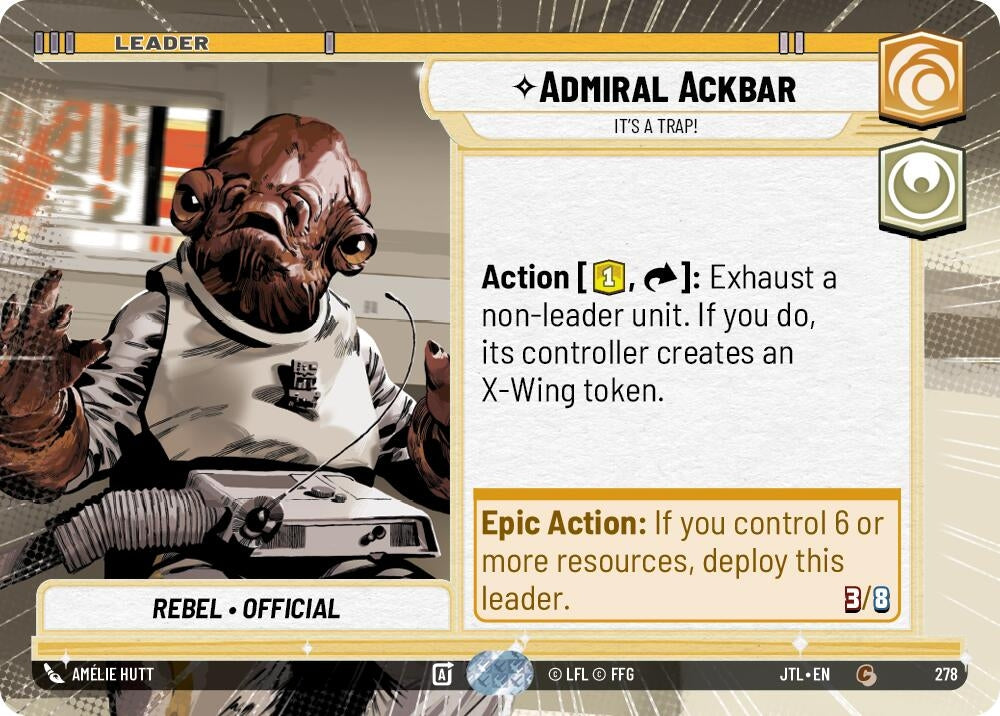 Image for Admiral Ackbar - It's A Trap! (Hyperspace) - Star Wars: Unlimited