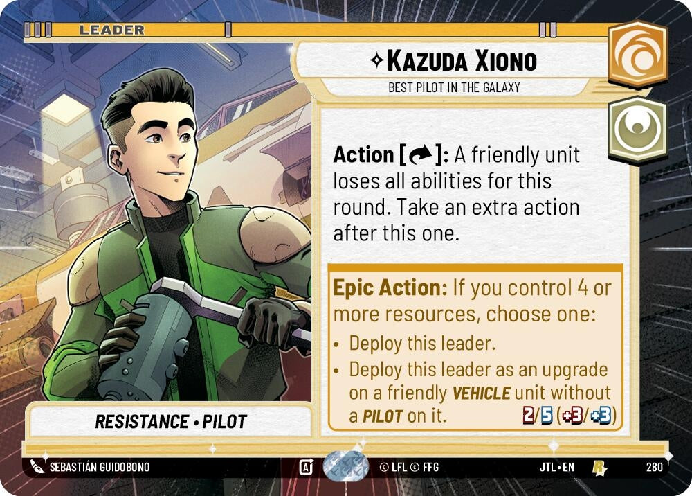 Image for Kazuda Xiono - Best Pilot in the Galaxy (Hyperspace) - Star Wars: Unlimited