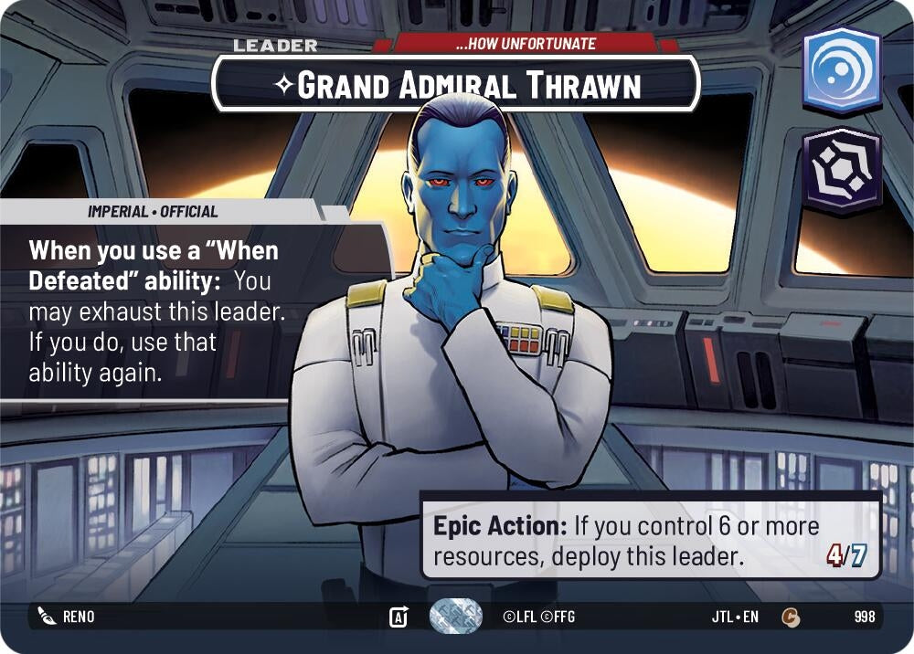 Image for Grand Admiral Thrawn - ...How Unfortunate (Showcase) - Star Wars: Unlimited