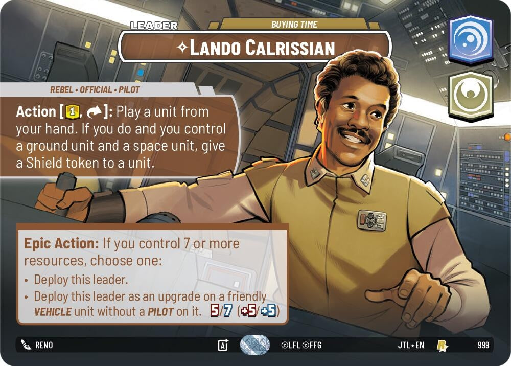 Image for Lando Calrissian - Buying Time (Showcase) - Star Wars: Unlimited