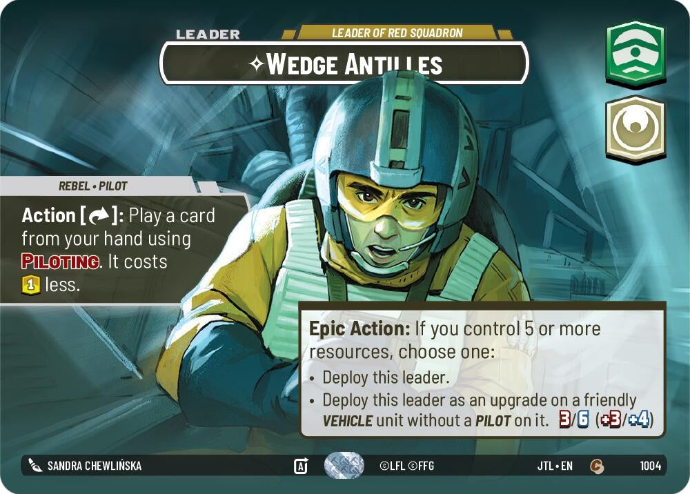 Image for Wedge Antilles - Leader of Red Squadron (Showcase) - Star Wars: Unlimited