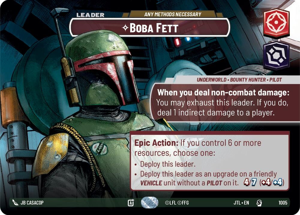 Image for Boba Fett - Any Methods Necessary (Showcase) - Star Wars: Unlimited