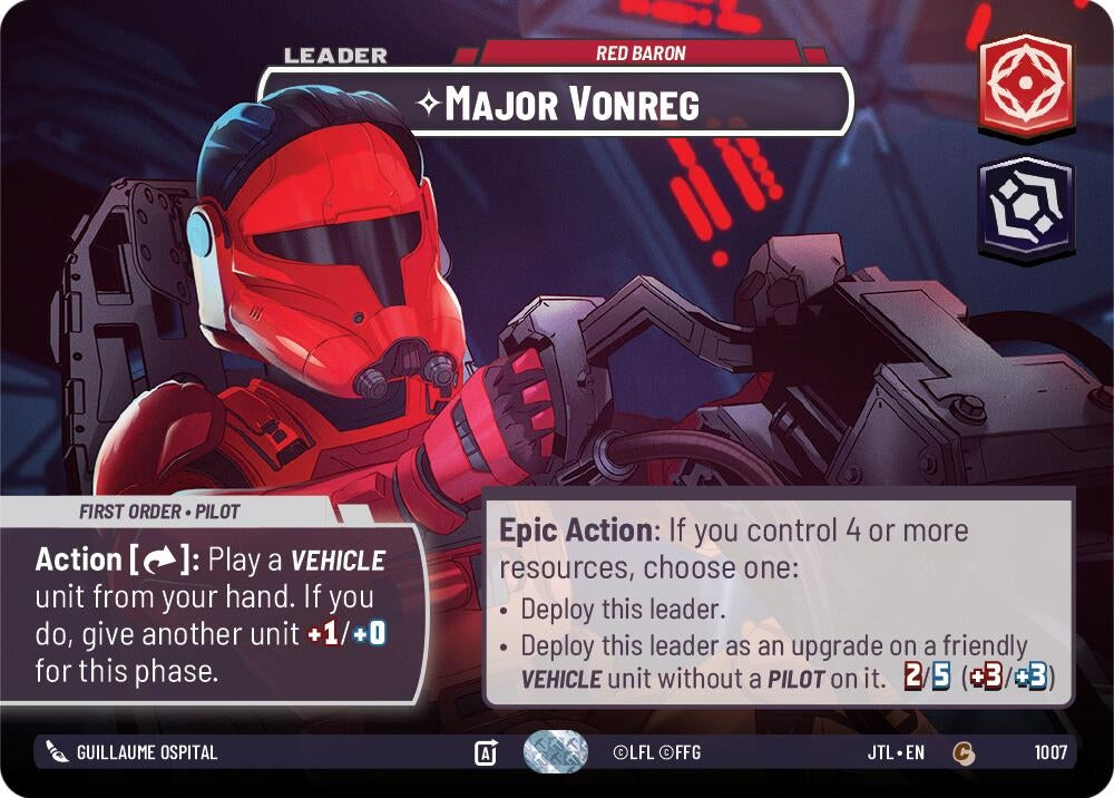 Image for Major Vonreg - Red Baron (Showcase) - Star Wars: Unlimited