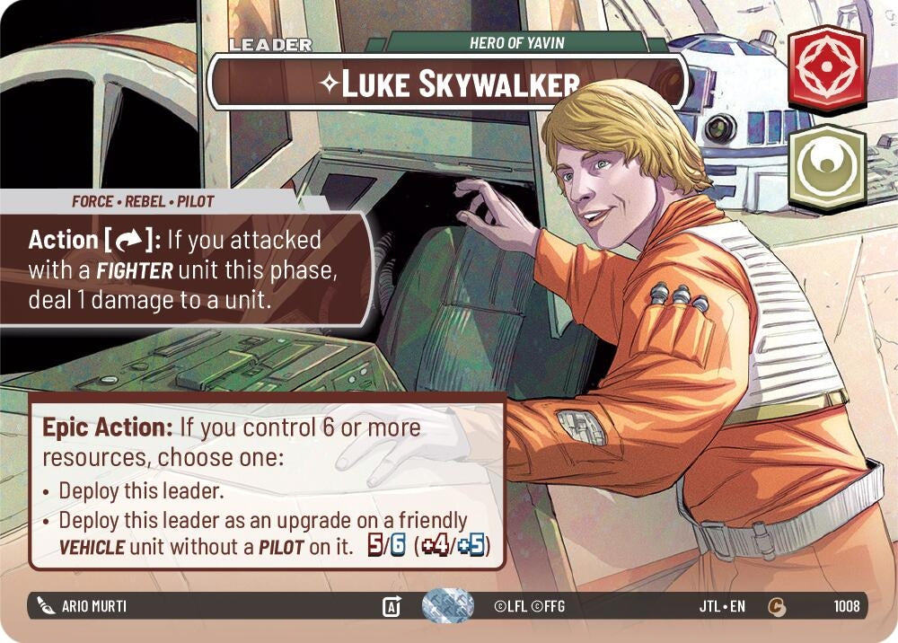 Image for Luke Skywalker - Hero of Yavin (Showcase) - Star Wars: Unlimited