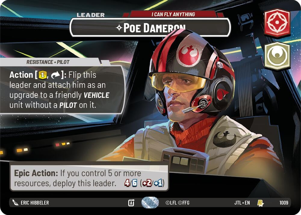 Image for Poe Dameron - I Can Fly Anything (Showcase) - Star Wars: Unlimited